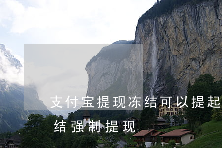 支付宝提现冻结可以提起诉讼吗(支付宝被冻结强制提现)