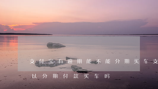 支付宝有逾期能不能分期买车(支付宝逾期可以分期付款买车吗?)