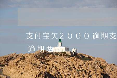支付宝欠2000逾期(支付宝欠1000多逾期两年)