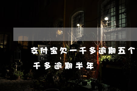支付宝欠一千多逾期五个月了-支付宝欠2千多逾期半年