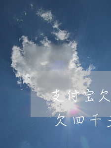 支付宝欠四千多逾期一年多会咋样-支付宝欠四千多逾期一年多会咋样呢