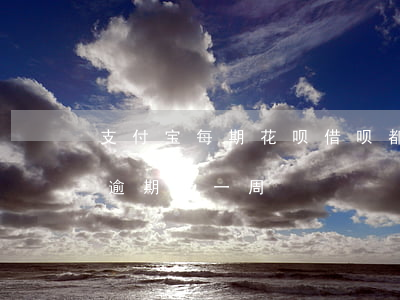 支付宝每期花呗借呗都逾期一周(支付宝借呗逾期了一周)