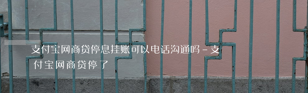支付宝网商贷停息挂账可以电话沟通吗-支付宝网商贷停了