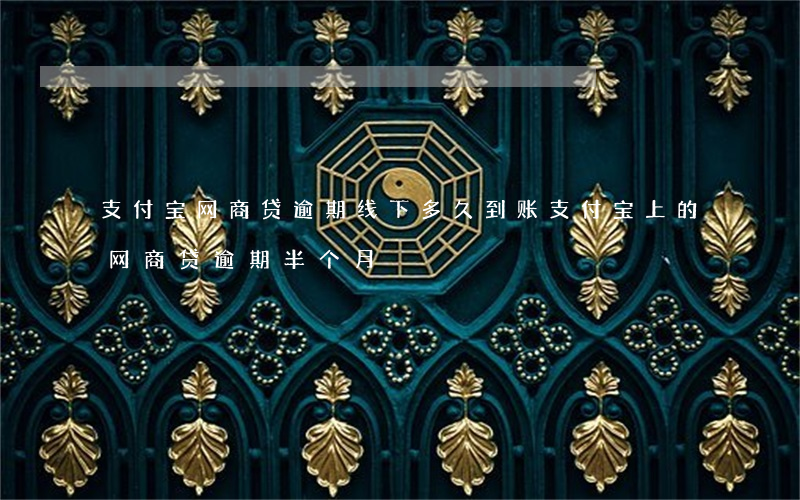 支付宝网商贷逾期线下多久到账 支付宝上的网商贷逾期半个月