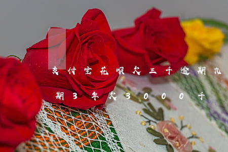支付宝花呗欠三千逾期九个月(支付宝花呗逾期3年欠3000千)