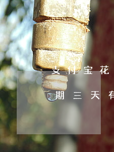 支付宝花呗逾期三天有事没-支付宝花呗逾期三天有事没有