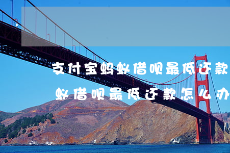 支付宝蚂蚁借呗最低还款怎么办-支付宝蚂蚁借呗最低还款怎么办理