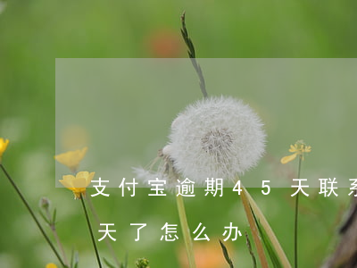 支付宝逾期45天联系社区(支付宝逾期15天了怎么办)