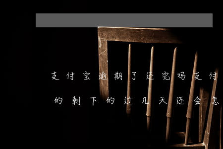 支付宝逾期了还完吗(支付宝逾期了还了逾期的,剩下的过几天还会怎么样)