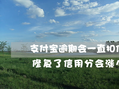 支付宝逾期会一直扣信用分吗-支付宝逾期修复了信用分会涨么