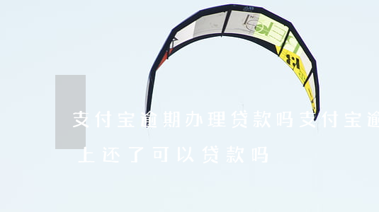 支付宝逾期办理贷款吗(支付宝逾期了几天马上还了可以贷款吗?)