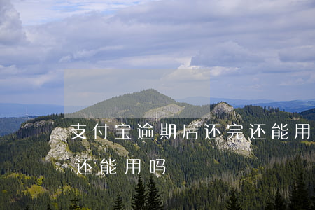 支付宝逾期后还完还能用吗(支付宝逾期还款还能用吗)