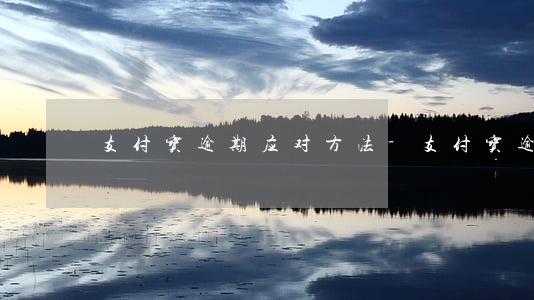 支付宝逾期应对方法-支付宝逾期怎么弄