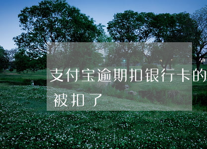 支付宝逾期扣银行卡的钱(支付宝逾期卡里钱被扣了)