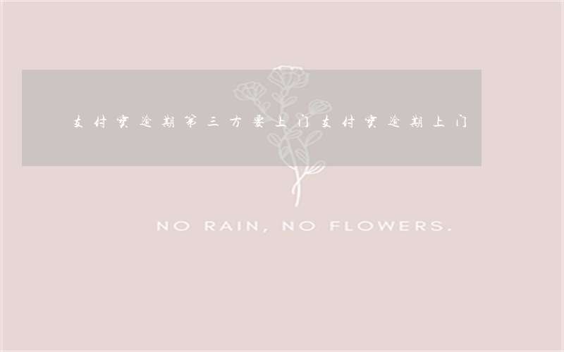 支付宝逾期第三方要上门(支付宝 逾期 上门)