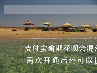 支付宝逾期花呗会提额吗(花呗逾期后关闭了再次开通后还可以提额吗)