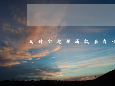 支付宝逾期还款后（支付宝逾期立案后还钱）