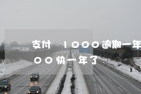 支付寶1000逾期一年多 支付寶逾期2000快一年了