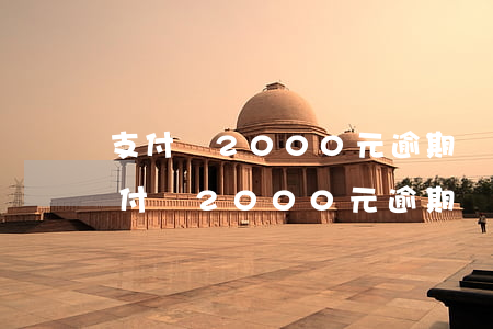 支付寶2000元逾期會(huì)怎樣 支付寶2000元逾期會(huì)怎樣