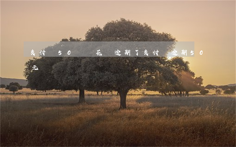 支付寶50塊錢花唄逾期了(支付寶逾期50元)