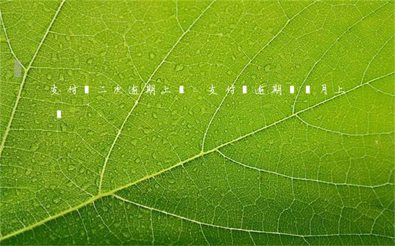 支付寶二次逾期上門-支付寶逾期兩個月上門