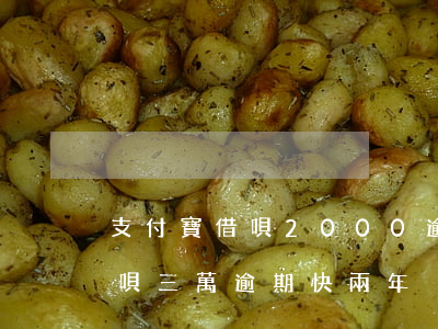 支付寶借唄2000逾期3年(我支付寶的借唄三萬逾期快兩年)