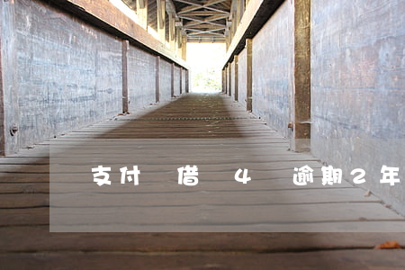 支付寶借唄4萬逾期2年了會怎樣