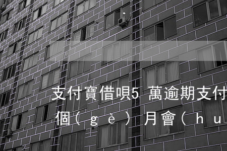 支付寶借唄5萬逾期(支付寶借唄5萬逾期三個(gè)月會(huì)上門嗎)