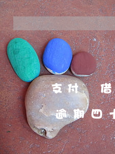 支付寶借唄8萬逾期五個月(支付寶借唄五萬逾期四十天)