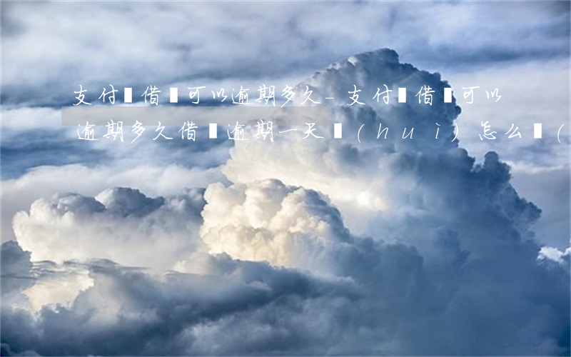 支付寶借唄可以逾期多久-支付寶借唄可以逾期多久?借唄逾期一天會(huì)怎么樣(2)