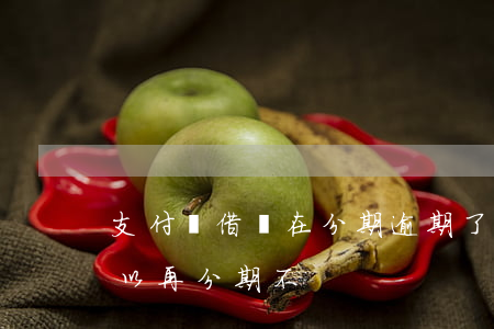 支付寶借唄在分期逾期了(支付寶借唄逾期可以再分期不?)