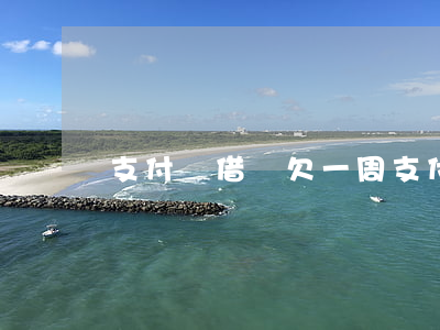 支付寶借唄欠一周(支付寶借唄逾期一周利息)