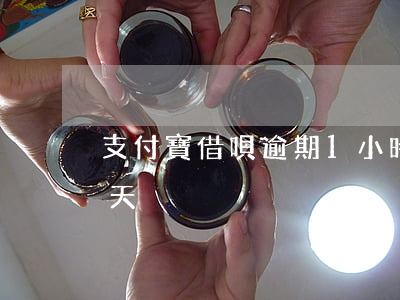 支付寶借唄逾期1小時（支付寶螞蟻借逾期一天）