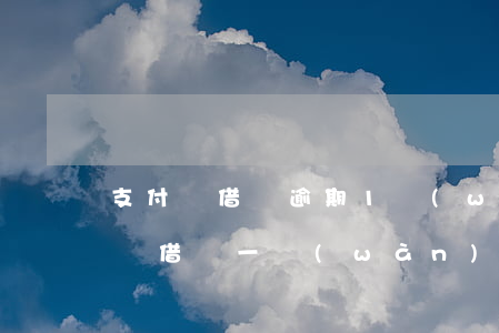 支付寶借唄逾期1萬(wàn)一年半(支付寶借唄一萬(wàn)逾期兩年)