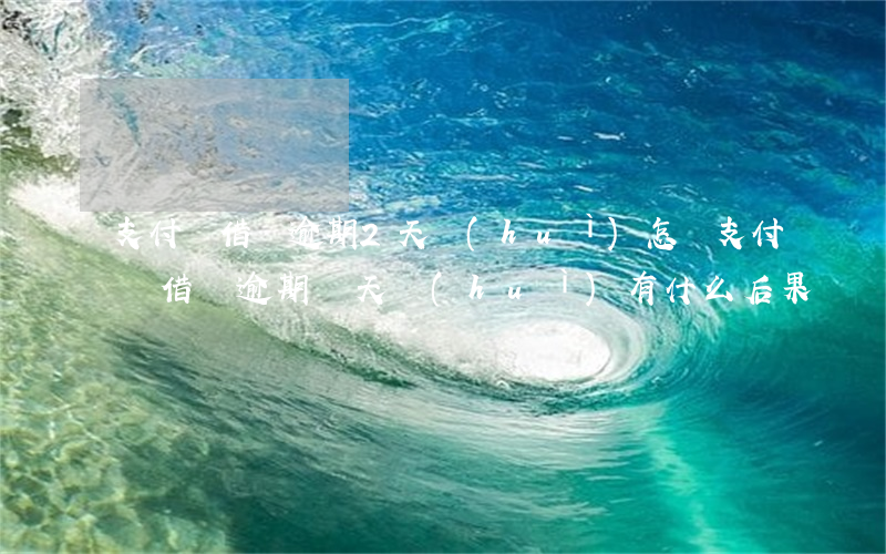 支付寶借唄逾期2天會(huì)怎樣(支付寶借唄逾期幾天會(huì)有什么后果?)