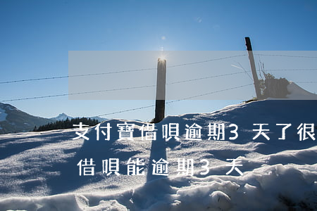 支付寶借唄逾期3天了很嚴(yán)重嗎(借唄能逾期3天?)