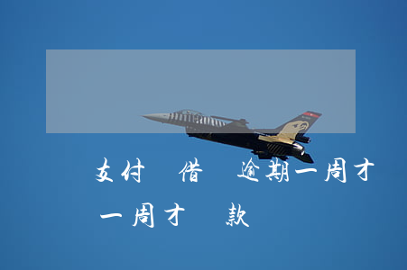 支付寶借唄逾期一周才還-支付寶借唄逾期一周才還款