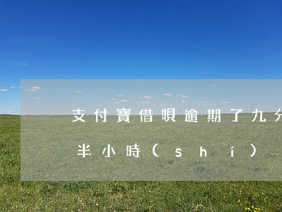 支付寶借唄逾期了九分鐘-支付寶借唄逾期半小時(shí)