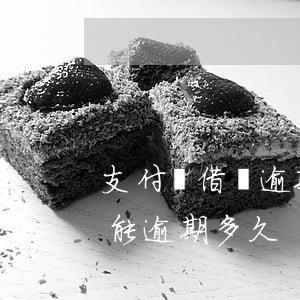 支付寶借唄逾期半年能貸款 支付寶借唄逾期能逾期多久