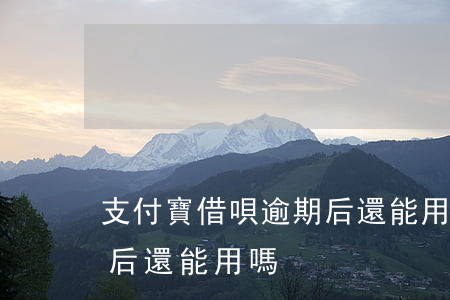支付寶借唄逾期后還能用嗎(支付寶借唄逾期后還能用嗎)