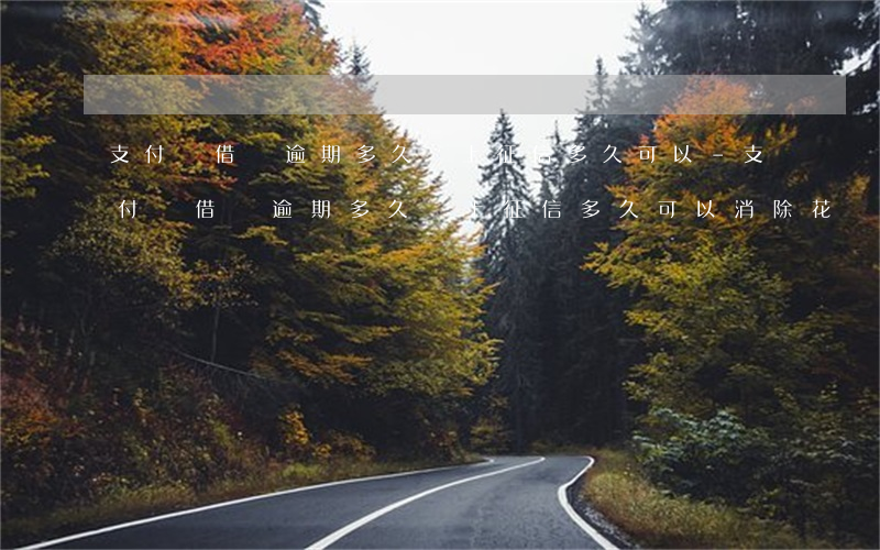 支付寶借唄逾期多久會上征信多久可以-支付寶借唄逾期多久會上征信多久可以消除花唄