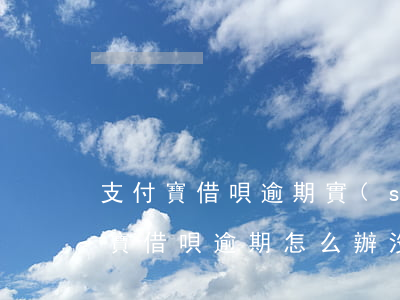 支付寶借唄逾期實(shí)在沒錢還(支付寶借唄逾期怎么辦 沒有償還能力了)