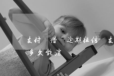 支付寶借唄逾期征信-支付寶借唄逾期征信多久能消