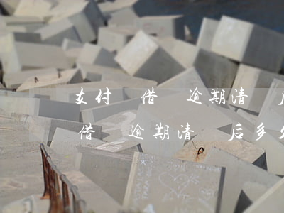 支付寶借唄逾期清還后多久能開通-支付寶借唄逾期清還后多久能開通花唄