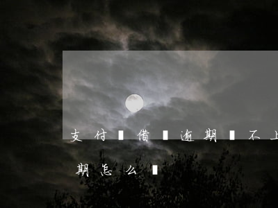 支付寶借唄逾期還不上了(支付寶借唄欠了逾期怎么辦)