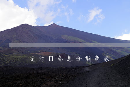 支付寶免息分期商家