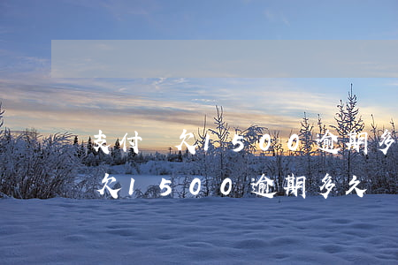 支付寶欠1500逾期多久會失信-支付寶欠1500逾期多久會失信呢