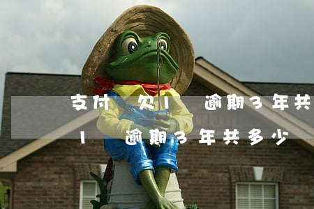 支付寶欠1萬逾期3年共多少錢-支付寶欠1萬逾期3年共多少錢利息
