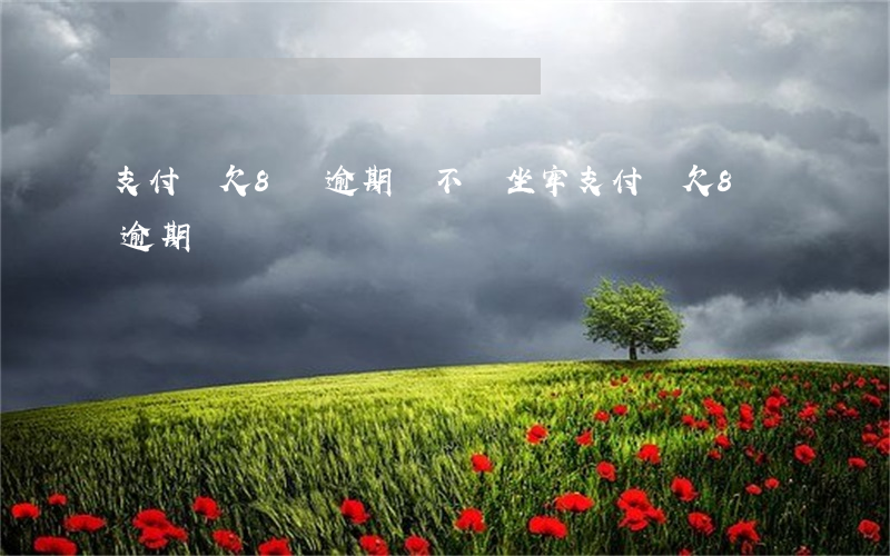 支付寶欠8萬逾期會不會坐牢（支付寶欠8萬逾期）