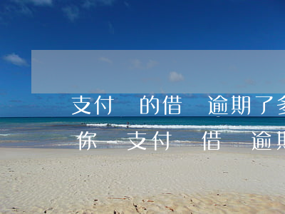 支付寶的借唄逾期了多久會(huì)起訴你-支付寶借唄逾期多久會(huì)起訴借款人?